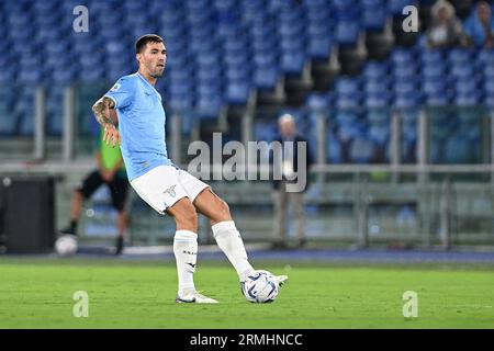 Rome, Italy. 27th Aug, 2023. Nicolo Casale of SS Lazio during the Serie A match between SS Lazio and Genoa CFC at Stadio Olimpico on August 20, 2023 in Rome, Italy. (Credit Image: © Gennaro Masi/Pacific Press via ZUMA Press Wire) EDITORIAL USAGE ONLY! Not for Commercial USAGE! Stock Photo