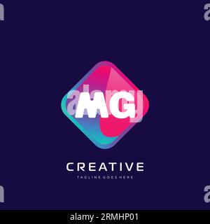 initial logo With Colorful template vector. Stock Vector