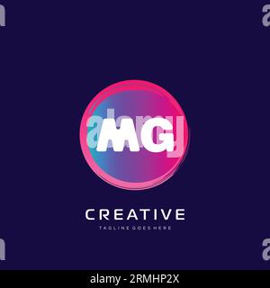 initial logo With Colorful template vector. Stock Vector