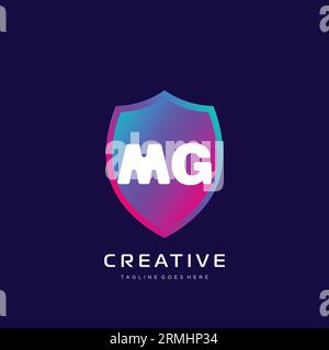 initial logo With Colorful template vector. Stock Vector