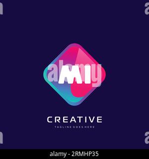 initial logo With Colorful template vector. Stock Vector