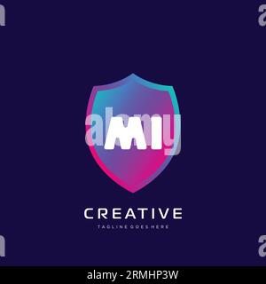 initial logo With Colorful template vector. Stock Vector