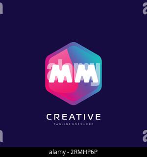 initial logo With Colorful template vector. Stock Vector