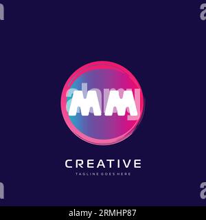 initial logo With Colorful template vector. Stock Vector