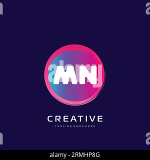 initial logo With Colorful template vector. Stock Vector