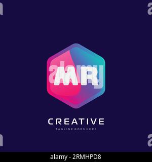 initial logo With Colorful template vector. Stock Vector