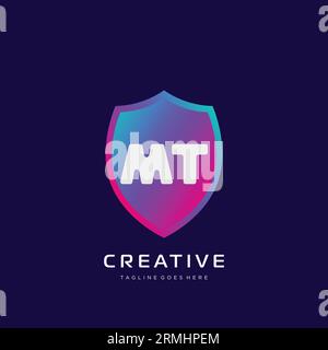 initial logo With Colorful template vector. Stock Vector