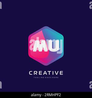 initial logo With Colorful template vector. Stock Vector