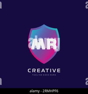 initial logo With Colorful template vector. Stock Vector