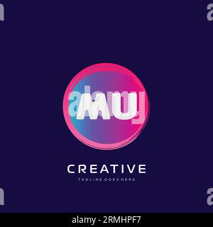 initial logo With Colorful template vector. Stock Vector