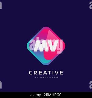 initial logo With Colorful template vector. Stock Vector