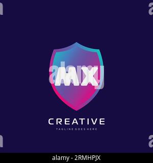 initial logo With Colorful template vector. Stock Vector