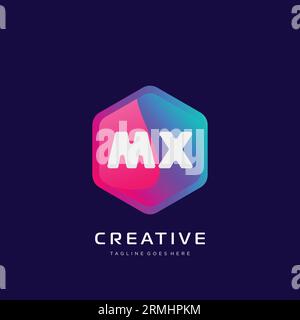 initial logo With Colorful template vector. Stock Vector