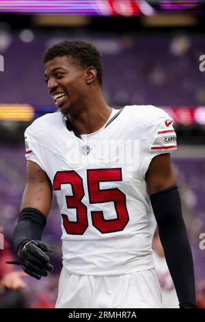 Arizona Cardinals cornerback Christian Matthew (35) warms up before an NFL  football game against the New Orleans Saints, Thursday, Oct. 20, 2022, in  Glendale, Ariz. (AP Photo/Rick Scuteri Stock Photo - Alamy