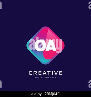 initial logo With Colorful template vector. Stock Vector