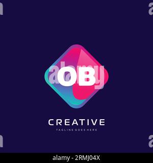initial logo With Colorful template vector. Stock Vector
