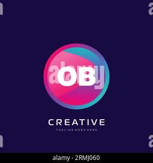 initial logo With Colorful template vector. Stock Vector