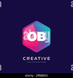 initial logo With Colorful template vector. Stock Vector
