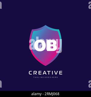 initial logo With Colorful template vector. Stock Vector