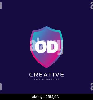 initial logo With Colorful template vector. Stock Vector