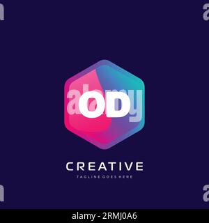 initial logo With Colorful template vector. Stock Vector