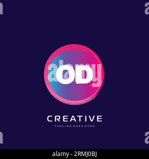initial logo With Colorful template vector. Stock Vector
