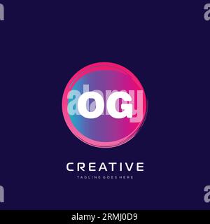 initial logo With Colorful template vector. Stock Vector