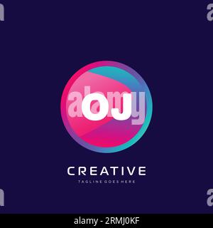initial logo With Colorful template vector. Stock Vector