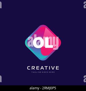 initial logo With Colorful template vector. Stock Vector