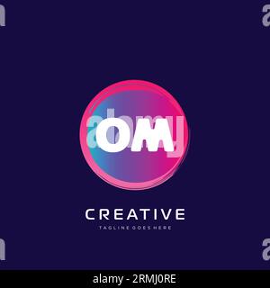 initial logo With Colorful template vector. Stock Vector
