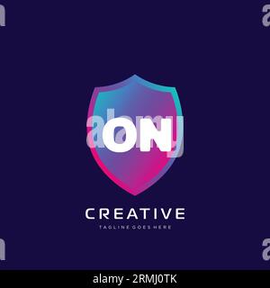 initial logo With Colorful template vector. Stock Vector