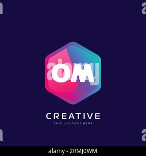 initial logo With Colorful template vector. Stock Vector
