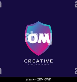 initial logo With Colorful template vector. Stock Vector