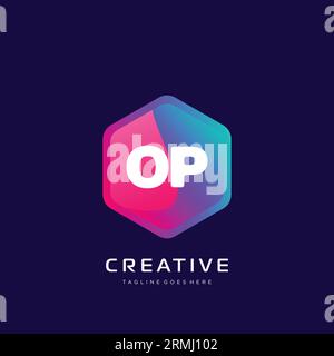 initial logo With Colorful template vector. Stock Vector