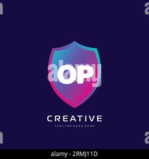 initial logo With Colorful template vector. Stock Vector
