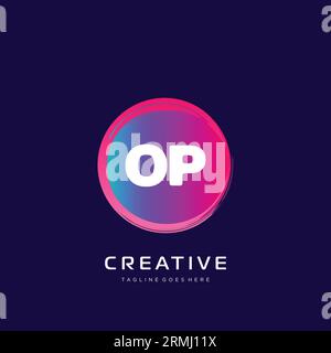 initial logo With Colorful template vector. Stock Vector
