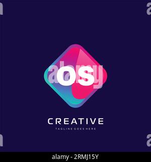 initial logo With Colorful template vector. Stock Vector