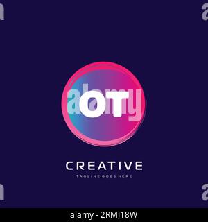 initial logo With Colorful template vector. Stock Vector