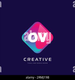 initial logo With Colorful template vector. Stock Vector
