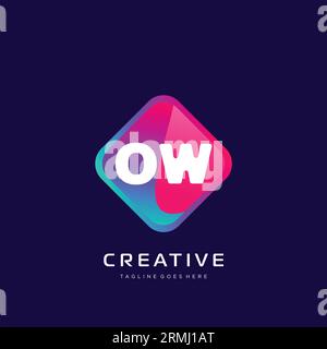 initial logo With Colorful template vector. Stock Vector