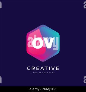 initial logo With Colorful template vector. Stock Vector