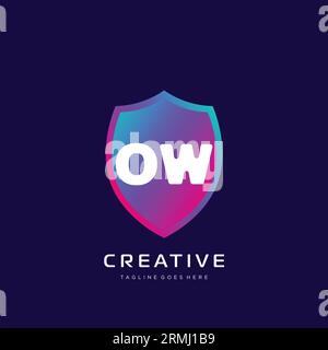 initial logo With Colorful template vector. Stock Vector