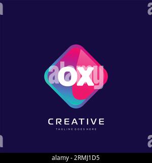 initial logo With Colorful template vector. Stock Vector