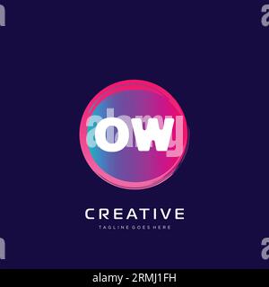 initial logo With Colorful template vector. Stock Vector