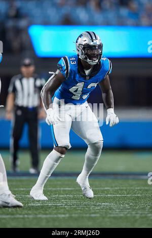 Detroit Lions quarterback Adrian Martinez (18) looks over the Carolina  Panthers defense during an NFL preseason football game, Friday, Aug. 25,  2023, in Charlotte, N.C. (AP Photo/Brian Westerholt Stock Photo - Alamy