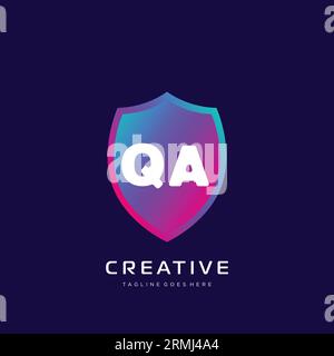 initial logo With Colorful template vector Stock Vector