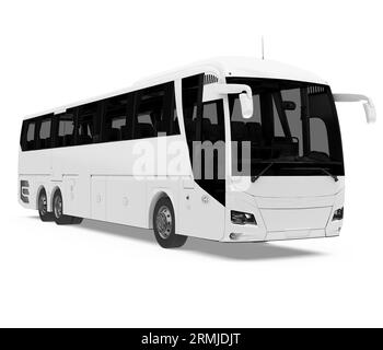 Coach Bus Isolated Stock Photo