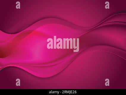 Bright purple abstract smooth wavy modern background. Vector design Stock Vector