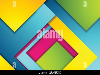 Colorful material corporate abstract paper background. Vector design Stock Vector