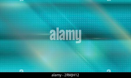 Cyan shiny glowing smooth stripes abstract background. Vector design Stock Vector